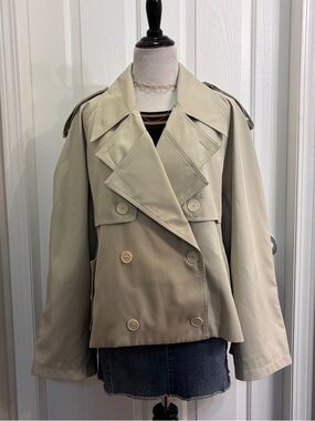 Pixie Market Tomorrow Ann Oversized Cropped Trench Coat